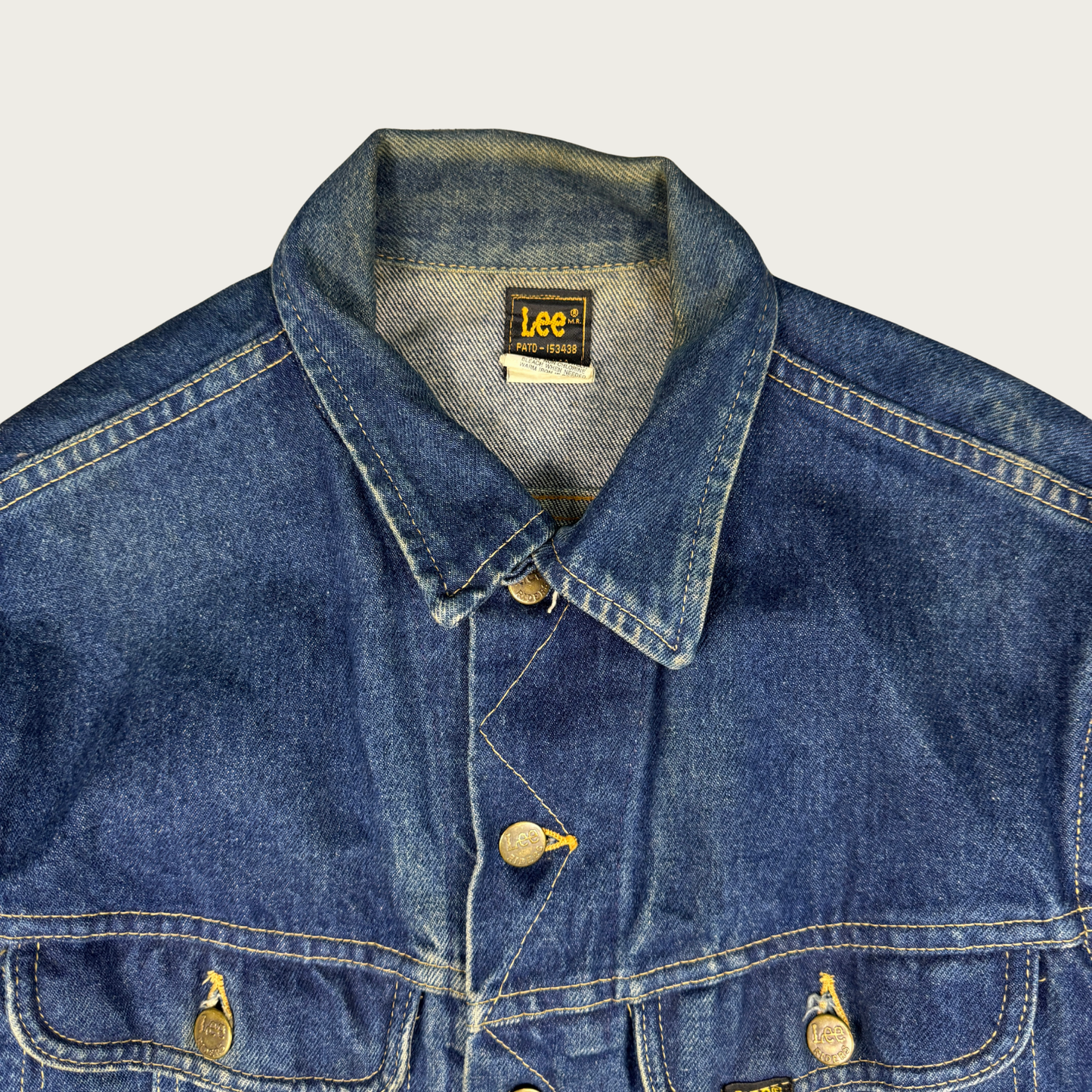 (M/L) 70s Lee Riders Dark Wash Denim Jacket