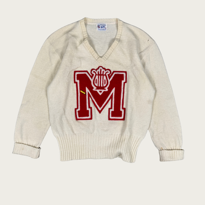 (M) 1960s Orchestra Letterman Sweater
