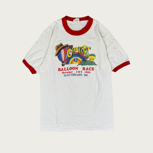 (S/M) 1986 The Old West Balloon Race Ringer Tee