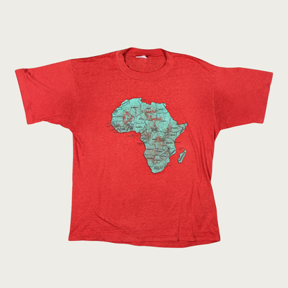 (L) 70s/80s Map of Africa Tee