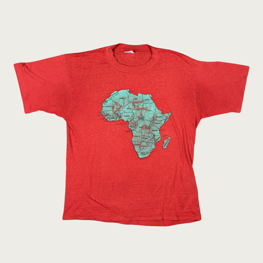(L) 70s/80s Map of Africa Tee