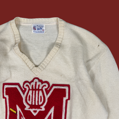 (M) 1960s Orchestra Letterman Sweater