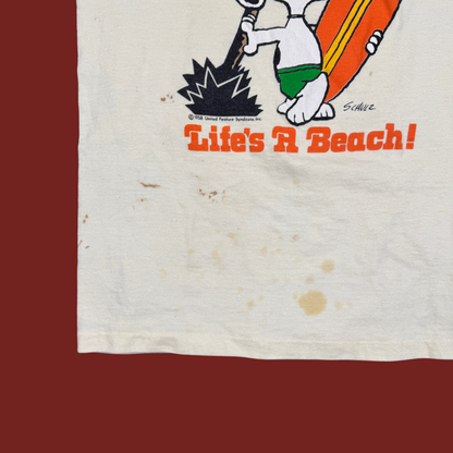 (S) 70s/80s Snoopy "Life's A Beach!" Tee