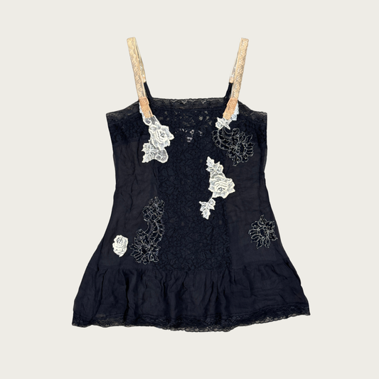 (XS) 2003 Victoria's Secret Sheer Silk Mini Slip Dress