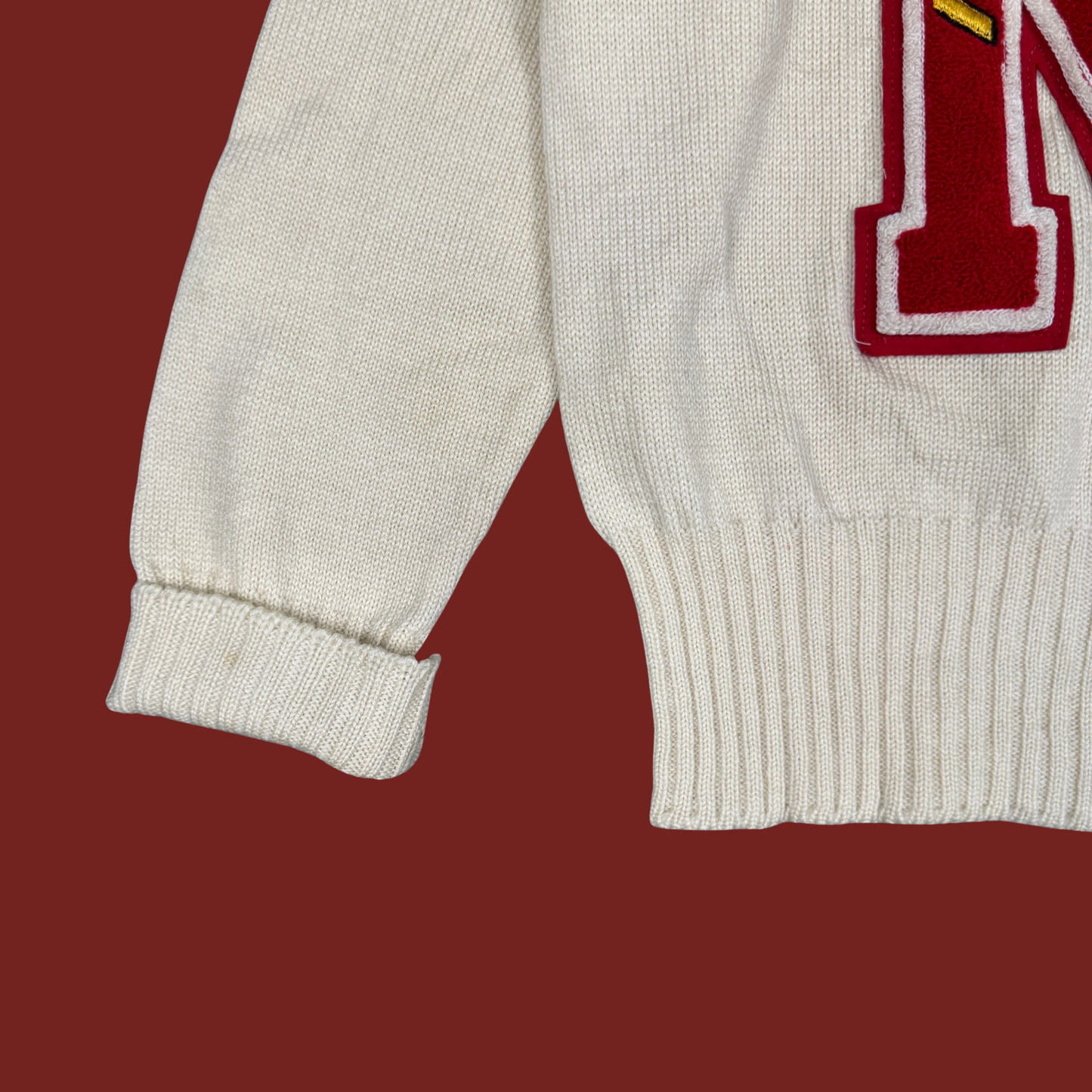 (M) 1960s Orchestra Letterman Sweater