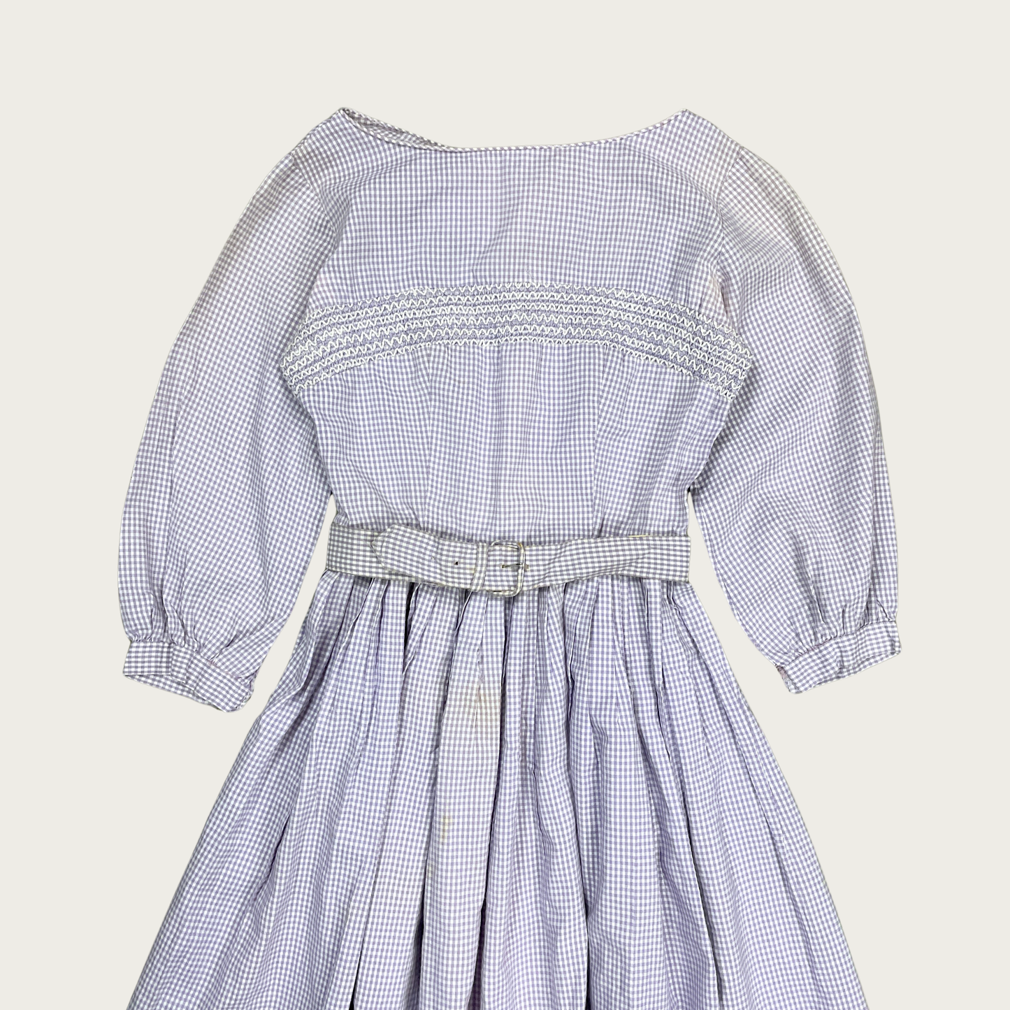 (XS/S) Purple Gingham Tea Dress