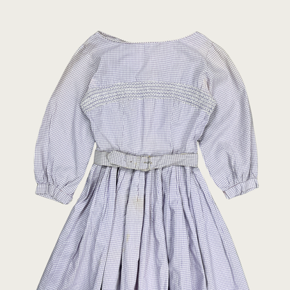 (XS/S) Purple Gingham Tea Dress