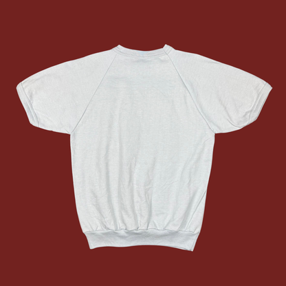 (M) TCW Light Gray Screen Printed Vintage Short Sleeve Sweatshirt
