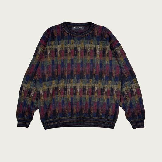 (L/XL) 80s/90s Multicolor Grandpa Sweater