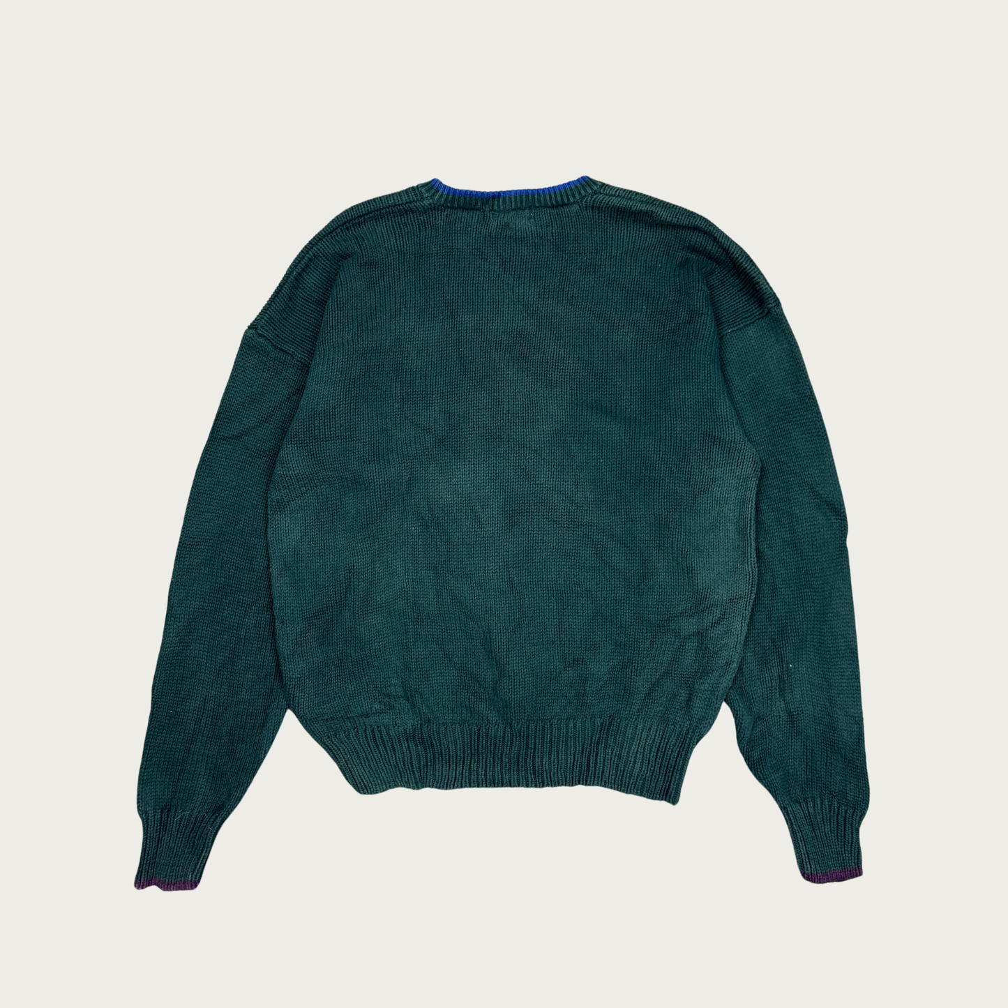 (XL) Green Diamond Pattern Sweater