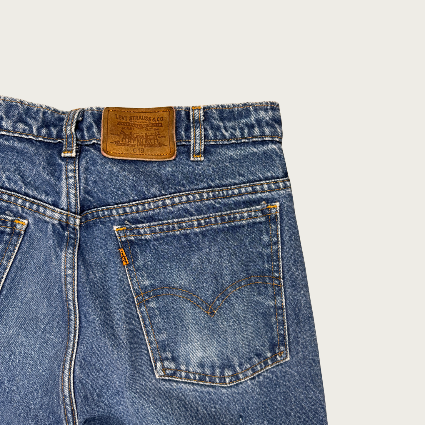 (32x30") Levi's 619 Orange Tab Jeans