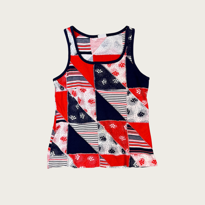 (M/L) 80s/90s Patchwork Tank Top