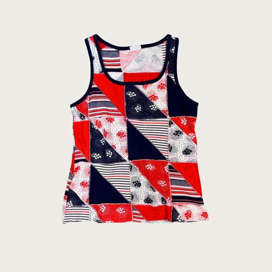(M/L) 80s/90s Patchwork Tank Top