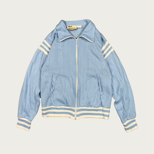 (M/L) 80s Light Blue Track Jacket