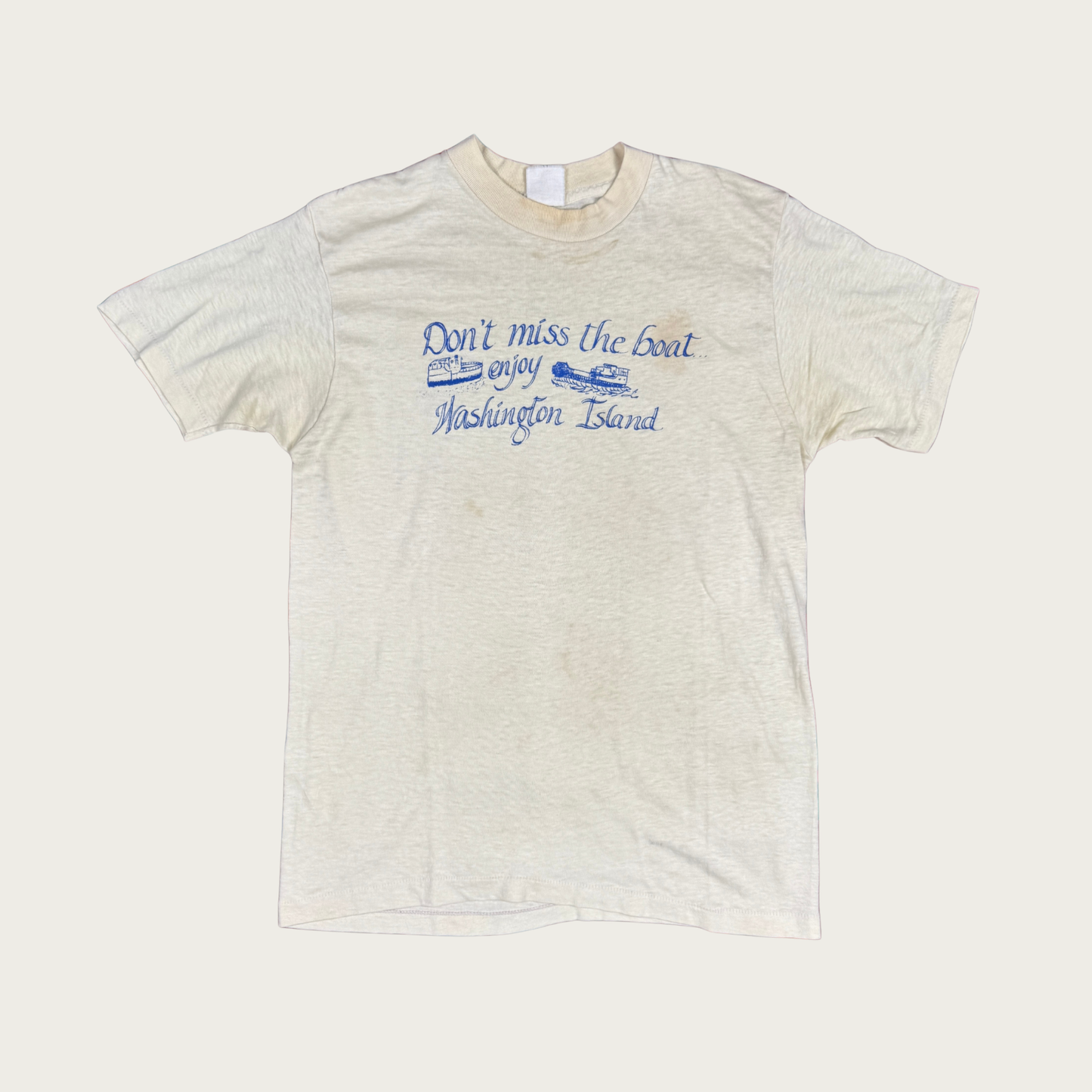 (XS) 70s/80s Washington Island Tee
