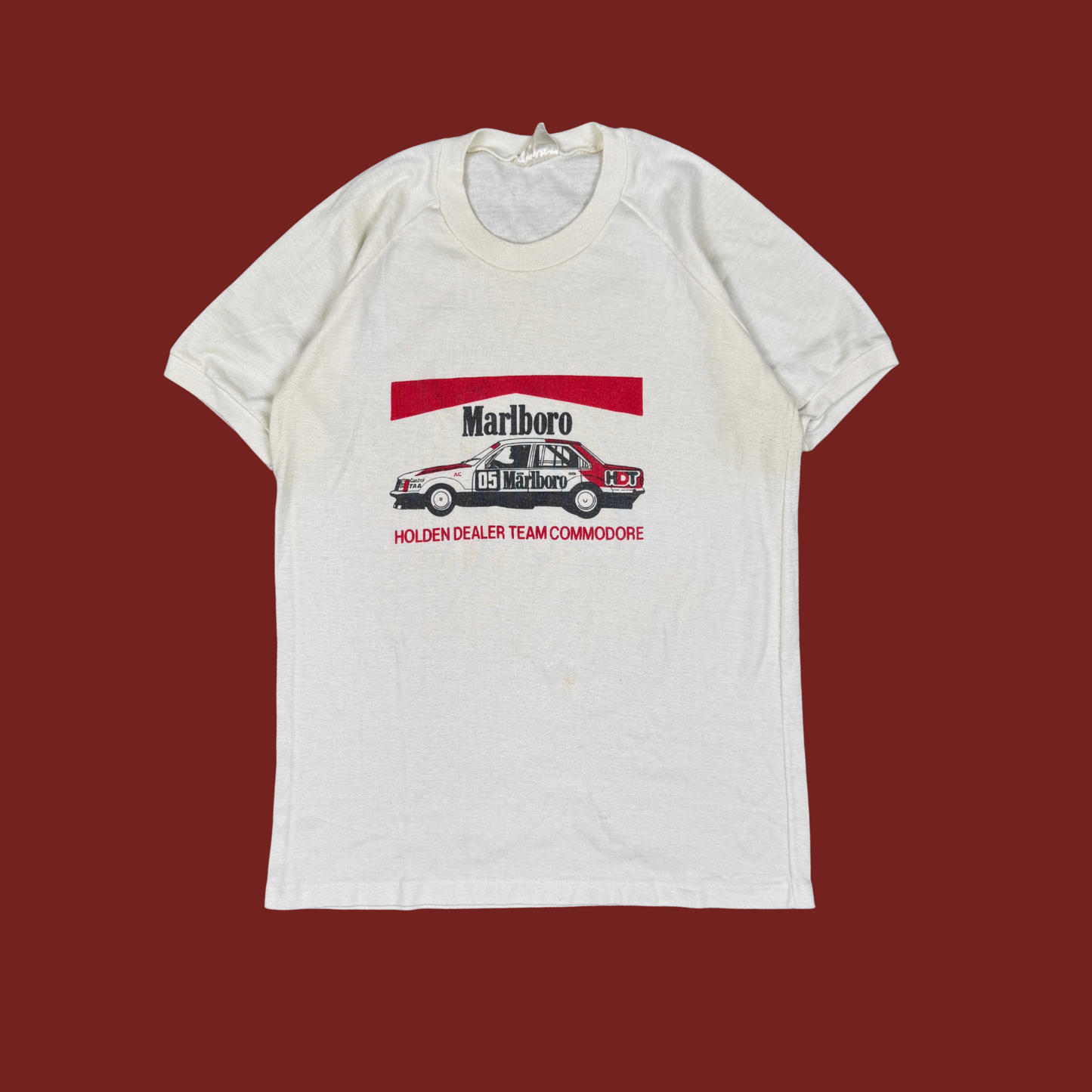 (S) 80s Marlboro Commodore Ringer Tee