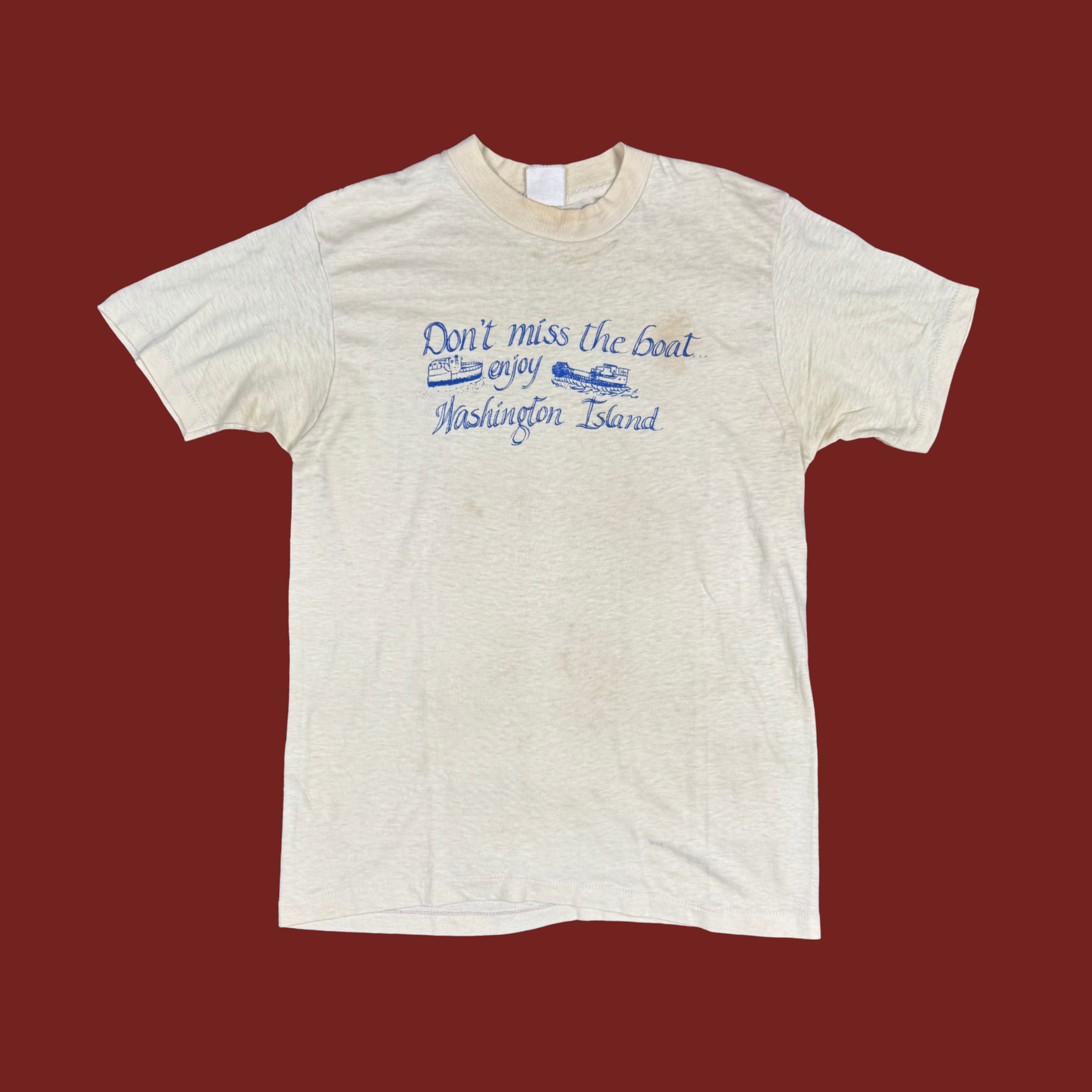 (XS) 70s/80s Washington Island Tee