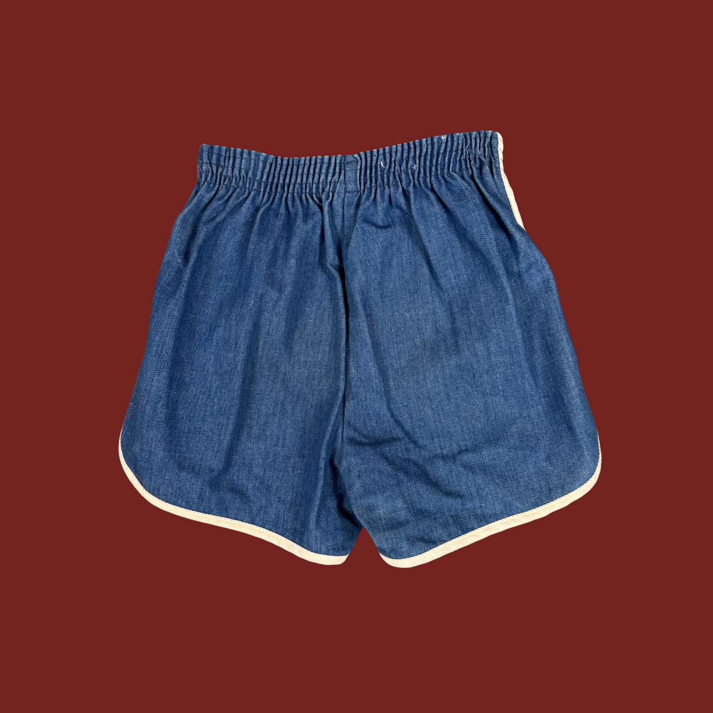 (XS) 70s/80s Denim Athletic Dolphin Shorts