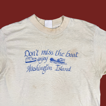 (XS) 70s/80s Washington Island Tee