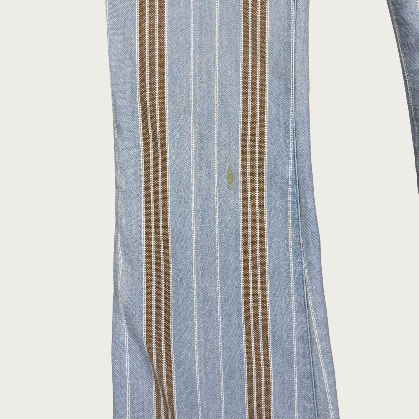 (29") Y2K Low Rise Pinstripe Denim Flares