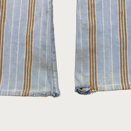 (29") Y2K Low Rise Pinstripe Denim Flares