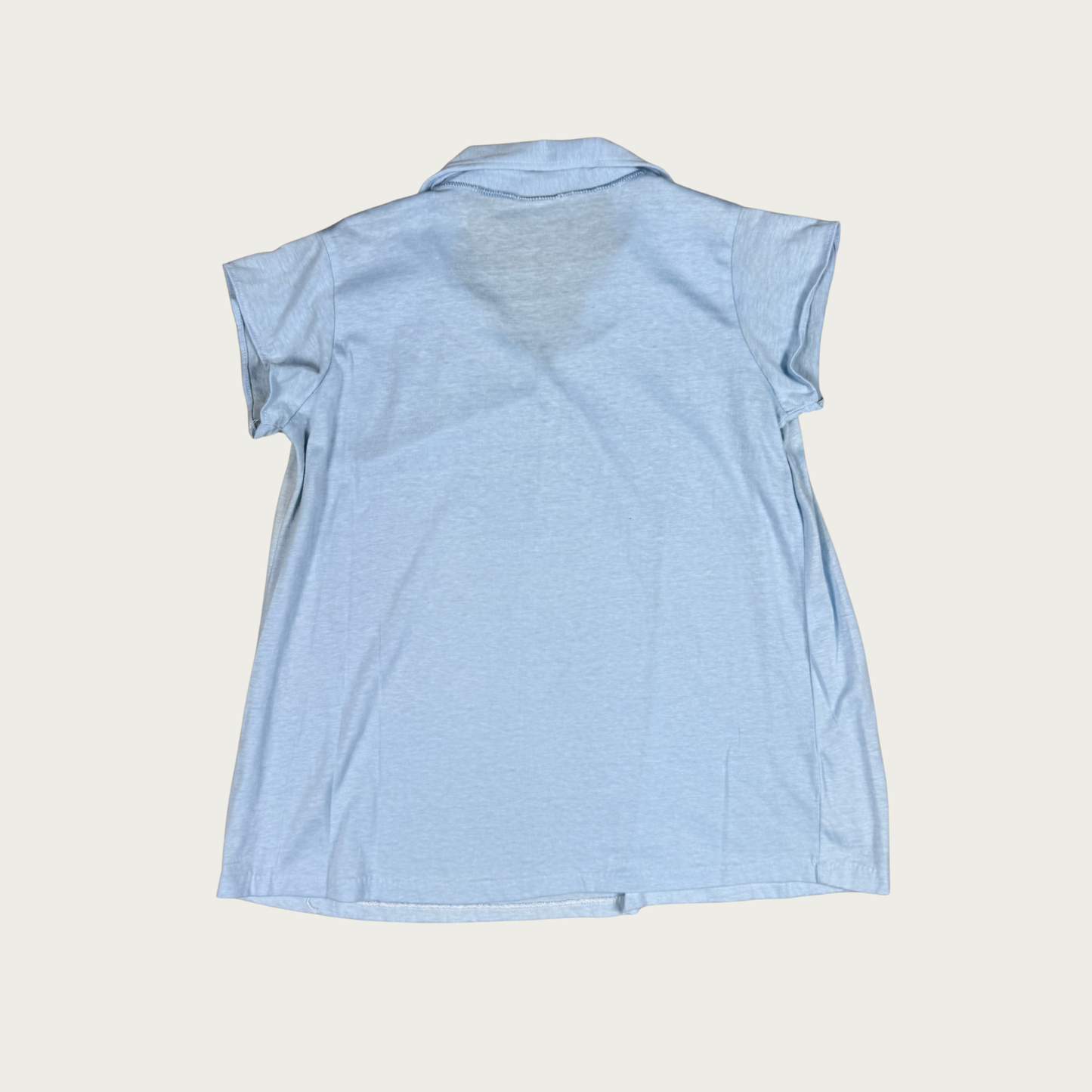 (M) 70s/80s Blue Collared Top