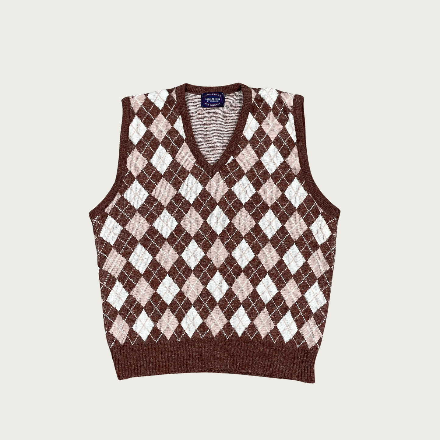 (L) Argyle Sweater Vest