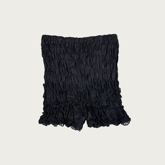 (M) 60s/70s Black Lace Ruffle Bloomers