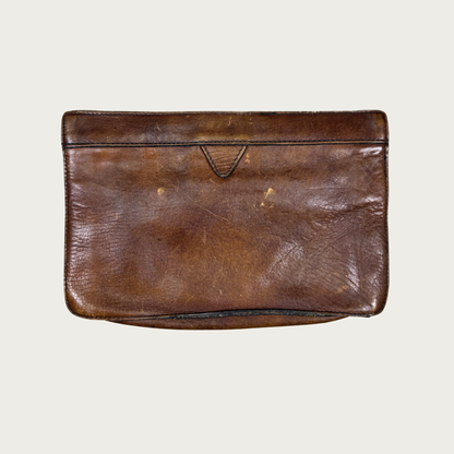 70s Genuine Leather Convertible Clutch