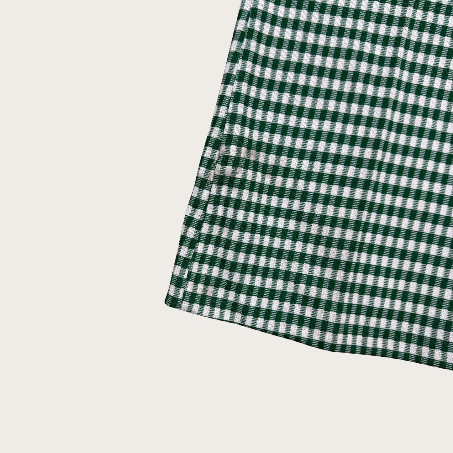 (S/M) 70s Green Gingham Flares