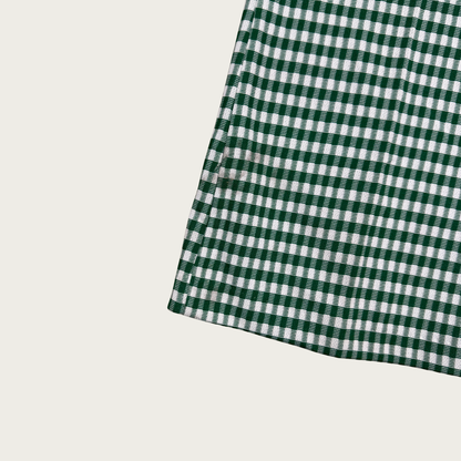 (S/M) 70s Green Gingham Flares
