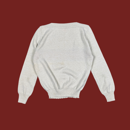 (XS/S) 60s/70s Boat Neck Unicorn Sweater