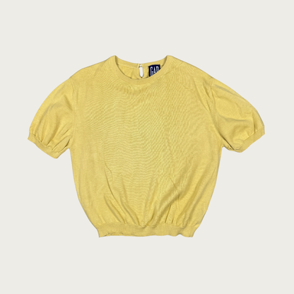 (M/L) 90s/Y2K Gap Yellow Knit Top