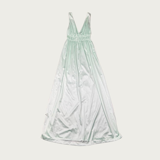 (S/M) 70s Pastel Mint Green Nightgown
