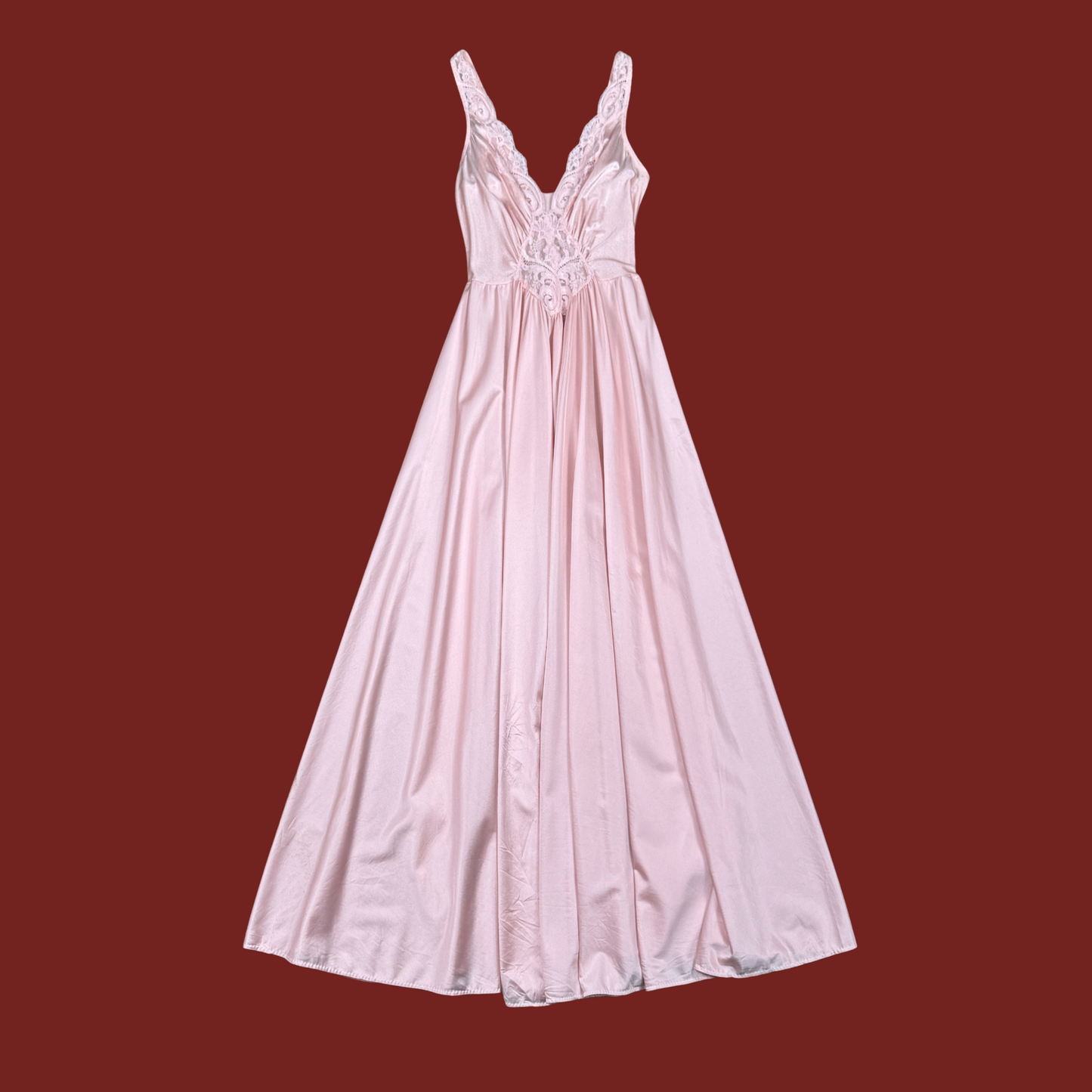 (S/M) 1970s Pink Olga Nightgown