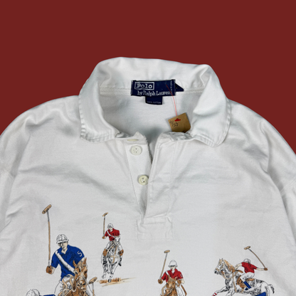 (M/L) 1991 Ralph Lauren Seven Horsemen Rugby Shirt