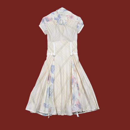 (XXS) Diesel Pastel Floral Midi Dress