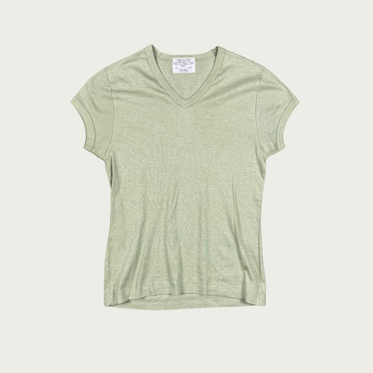 (M) 60s/70s Sears Sage Green V-Neck Tee