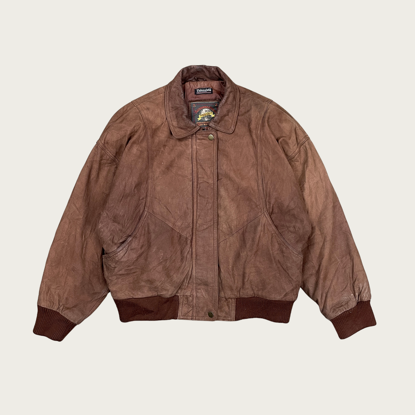 (L) Wilsons Suede Leather Bomber Jacket