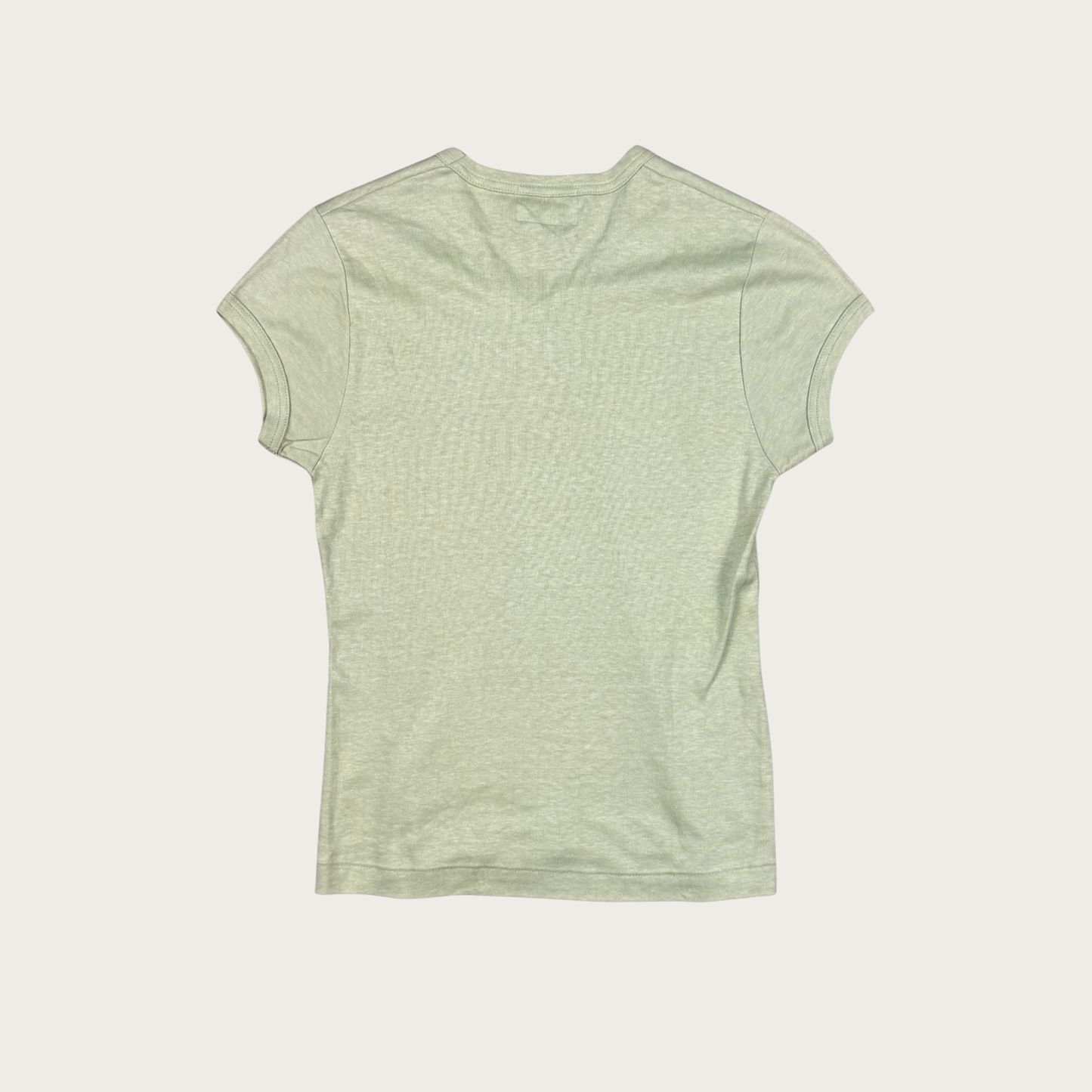(M) 60s/70s Sears Sage Green V-Neck Tee