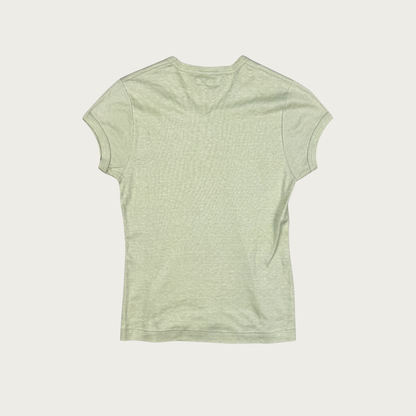 (M) 60s/70s Sears Sage Green V-Neck Tee