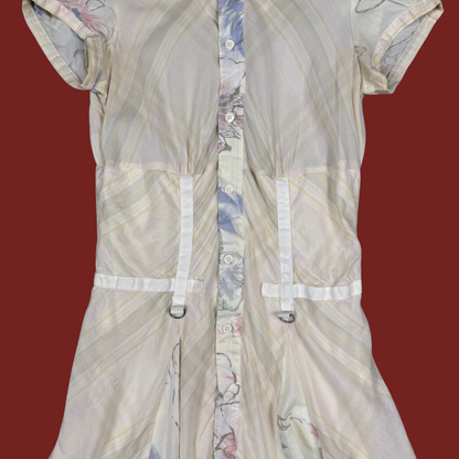 (XXS) Diesel Pastel Floral Midi Dress