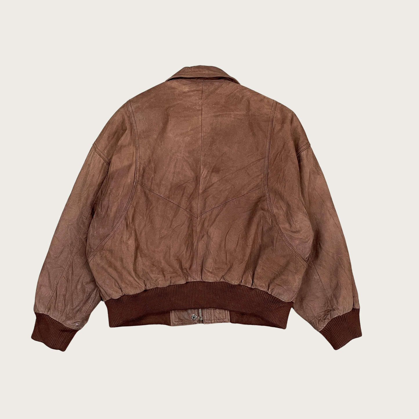 (L) Wilsons Suede Leather Bomber Jacket