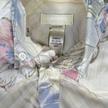 (XXS) Diesel Pastel Floral Midi Dress
