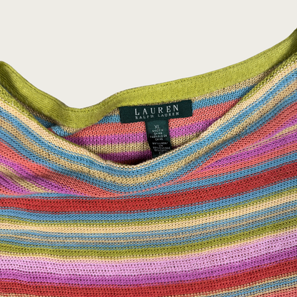 (L/XL) Ralph Lauren Striped Knit Top
