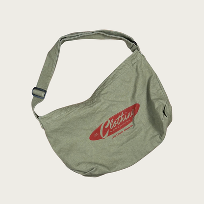 TCW Screen Printed Canvas Messenger Bag