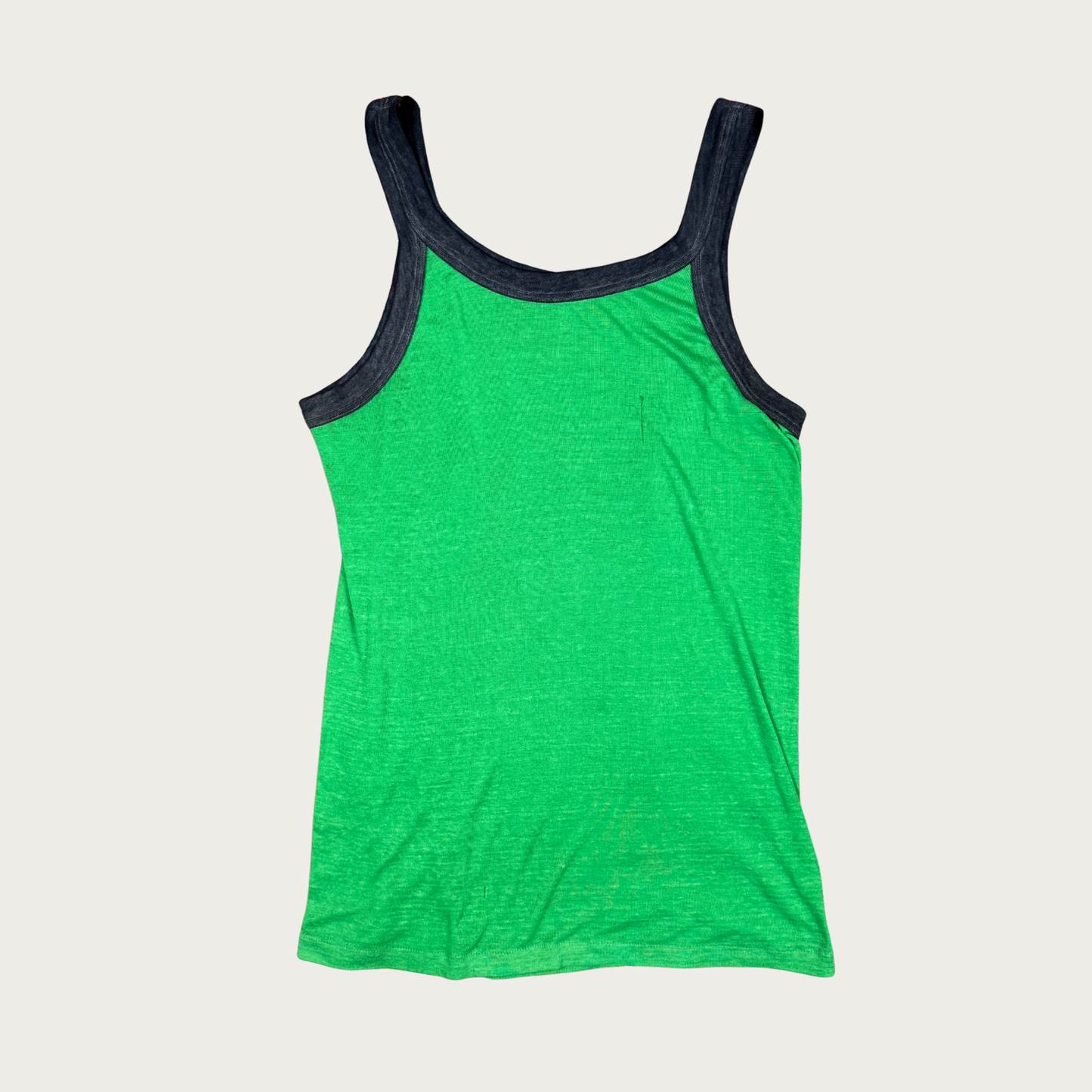 (M/L) 70s/80s Green/Navy Tank Top