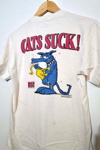 1991 "Cats Suck" Bad Dog Sportswear Tee