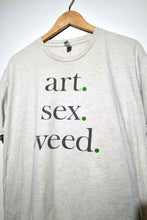 Load image into Gallery viewer, Y2K &quot;Art. Sex. Weed.&quot; Tee
