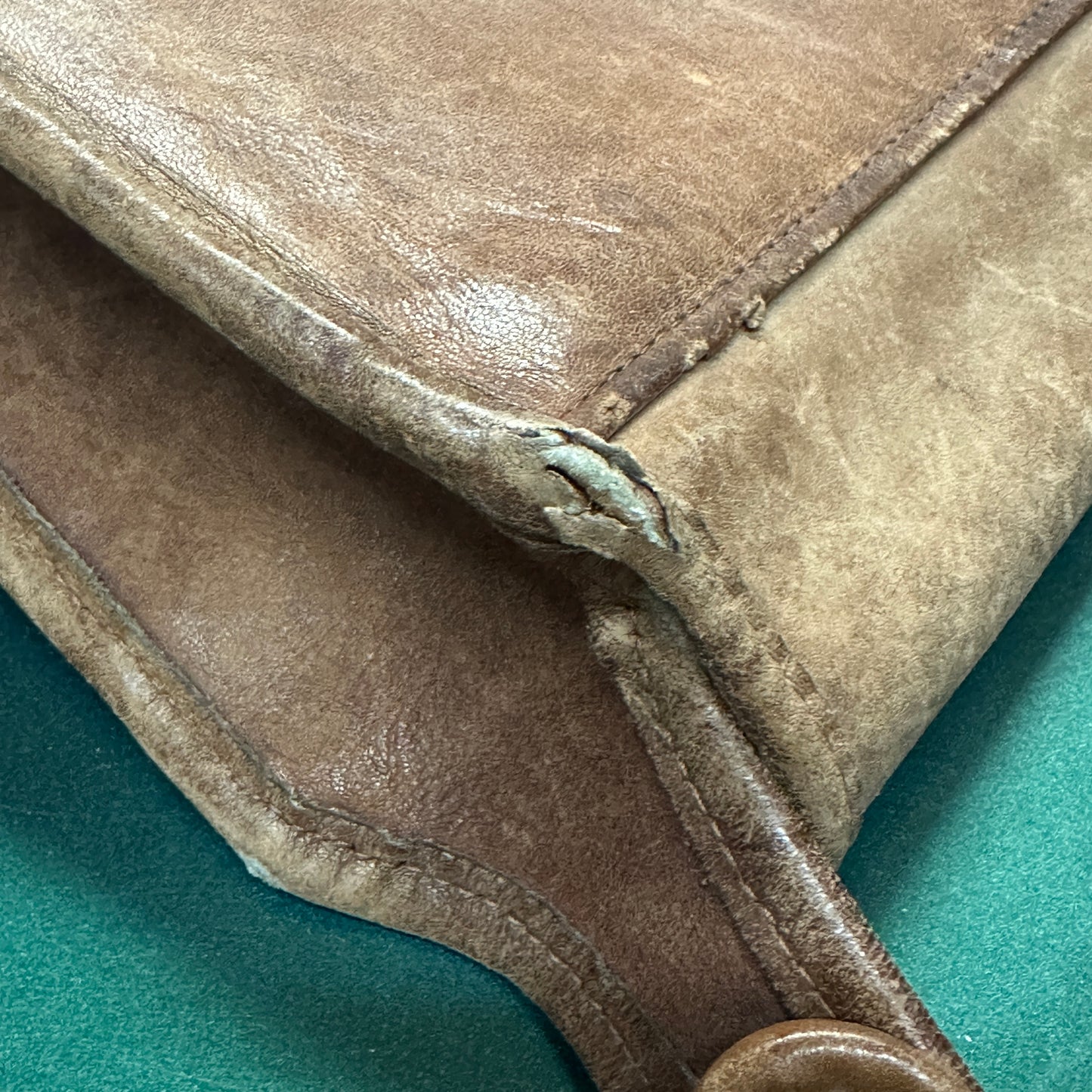1970s Coach Tan Leather Crossbody Bag